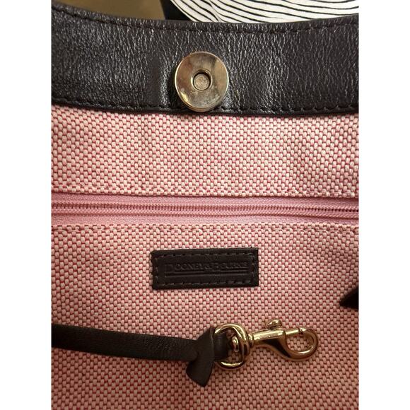 Dooney & Bourke Pebble Leather Sara Bag Deep Brown All Weather Leather EUC - Picture 7 of 16